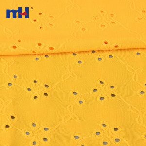 Eyelet Polyester Knit Lace Fabric