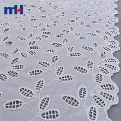 Embroidered Eyelet Cotton Fabric