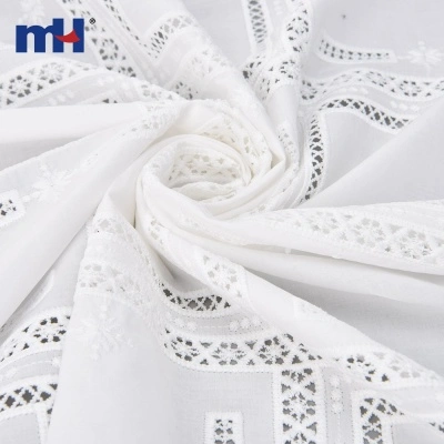 Cotton Laser Embroidery Lace Fabric