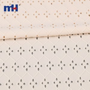 Eyelet Polyester Knit Lace Fabric