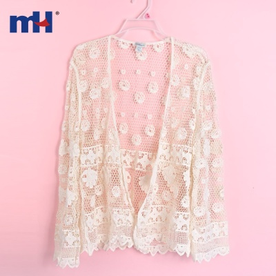 Ivory Crochet Lace Fabric