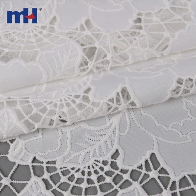 Laser Cutted Embroidery Lace Fabric