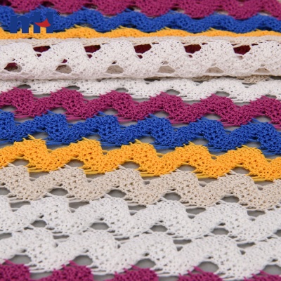Striped Knit Lace Fabric